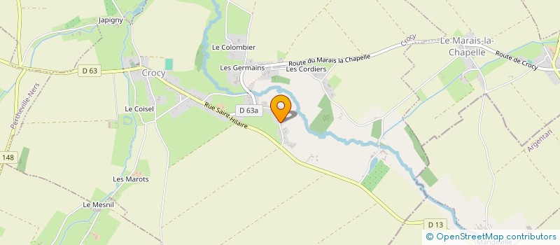 localisation de l'entreprise SCI GT IMMO  CROCY