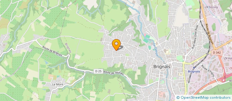 localisation de l'entreprise SCI GT IMMO  BRIGNAIS