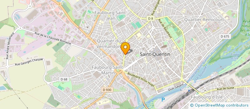 localisation de l'entreprise SCI GT QUENTIN à SAINT-QUENTIN