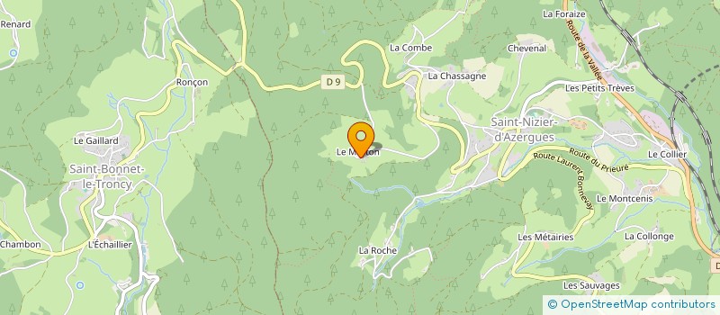 localisation de l'entreprise SCI GT2L  SAINT-NIZIER-D AZERGUES