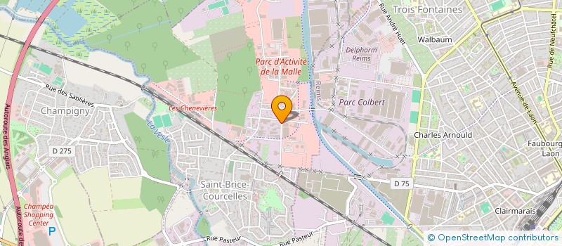 localisation de l'entreprise SCI GT2RS  SAINT-BRICE-COURCELLES