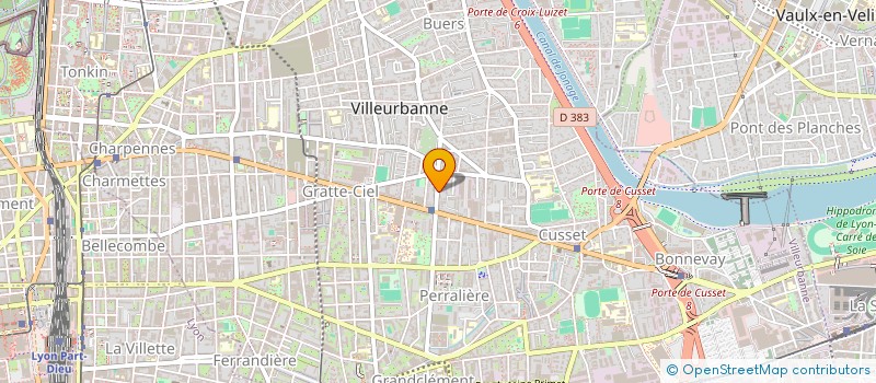 localisation de l'entreprise SCI GT5  VILLEURBANNE