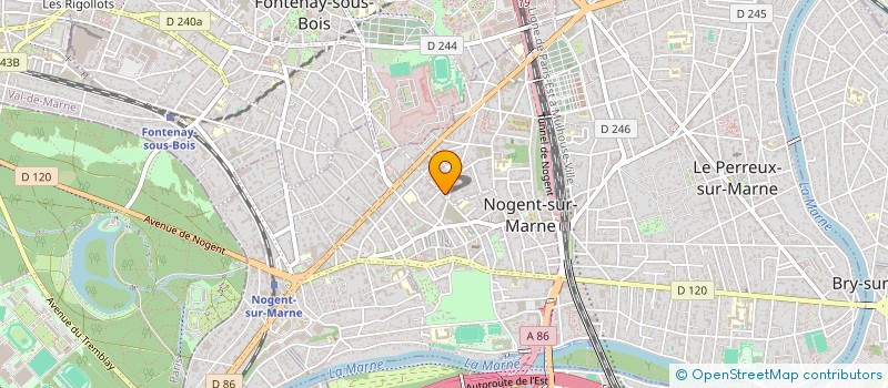 localisation de l'entreprise SCI GT94  NOGENT-SUR-MARNE