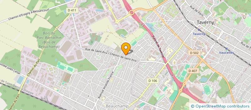 localisation de l'entreprise SCI GTA  TAVERNY