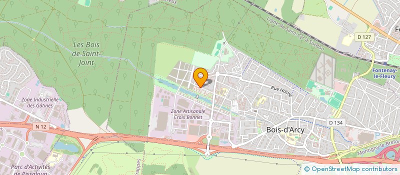 localisation de l'entreprise SCI GTBA  BOIS-D'ARCY