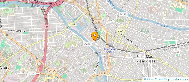 localisation de l'entreprise SCI GTC MARTIN à SAINT-MAUR-DES-FOSSES