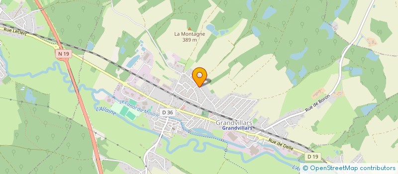 localisation de l'entreprise SCI GTC23 à GRANDVILLARS