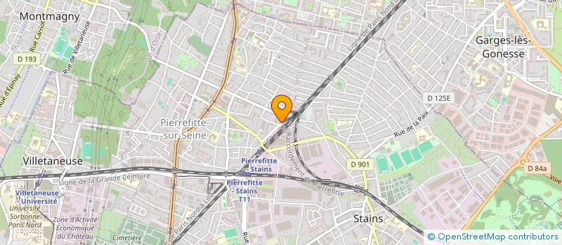 localisation de l'entreprise SCI GTDM à PIERREFITTE-SUR-SEINE