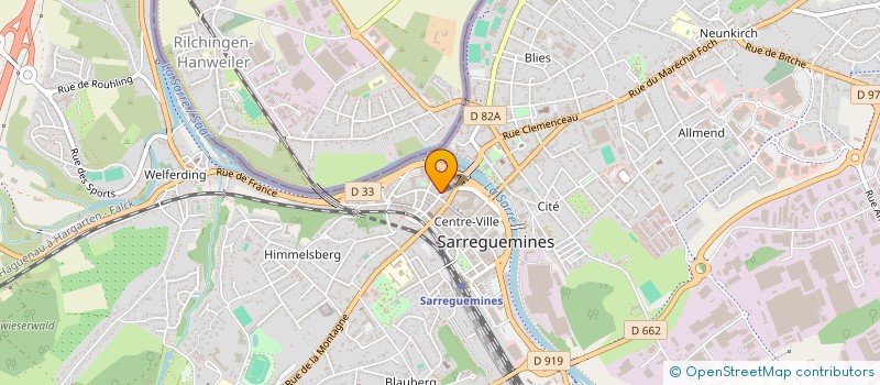 localisation de l'entreprise SCI GTF à SARREGUEMINES