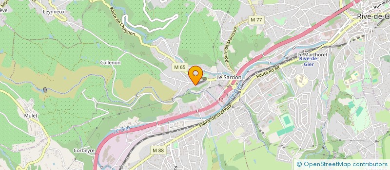 localisation de l'entreprise SCI GTHC  GENILAC