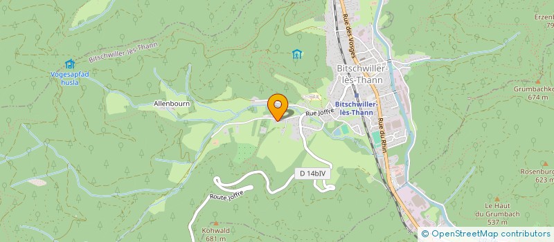 localisation de l'entreprise SCI GTI  BITSCHWILLER-LES-THANN