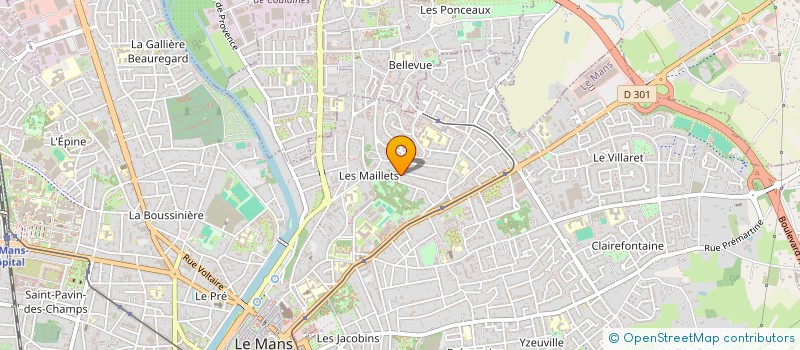 localisation de l'entreprise SCI GTJC  LE MANS