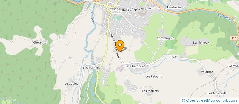 localisation de l'entreprise SCI GTL  YENNE