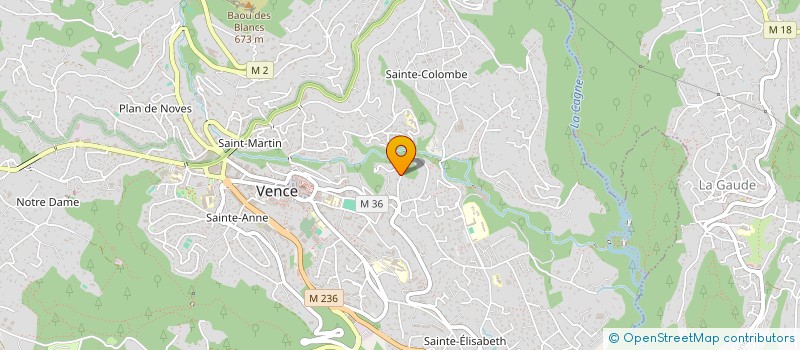 localisation de l'entreprise SCI GTL  VENCE