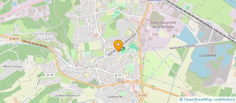 localisation de l'entreprise SCI GTM  LE VAL D'HAZEY