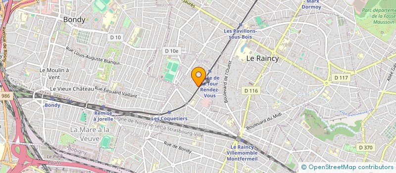 localisation de l'entreprise SCI GTMC à VILLEMOMBLE