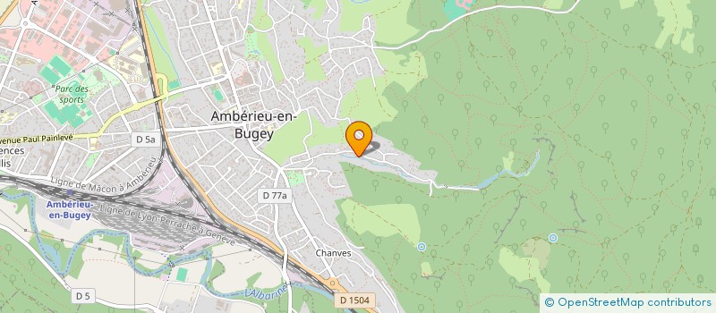 localisation de l'entreprise SCI GTMF  AMBERIEU-EN-BUGEY