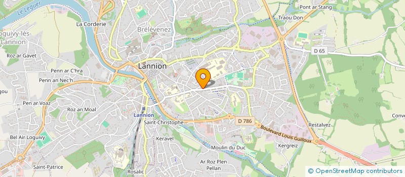 localisation de l'entreprise SCI GTO  LANNION