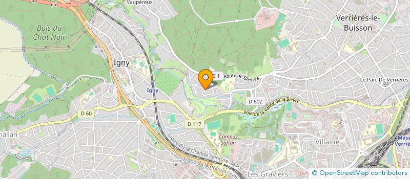 localisation de l'entreprise SCI GTP à VERRIERES-LE-BUISSON