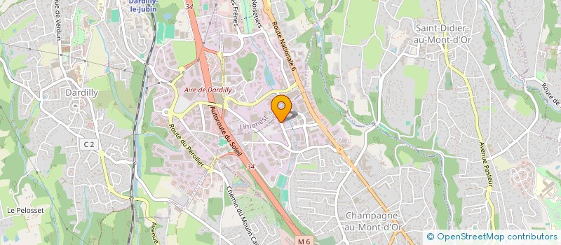 localisation de l'entreprise SCI GTS  CHAMPAGNE-AU-MONT-D'OR