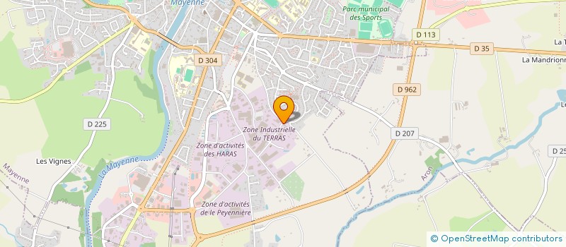 localisation de l'entreprise SCI GTSM  MAYENNE