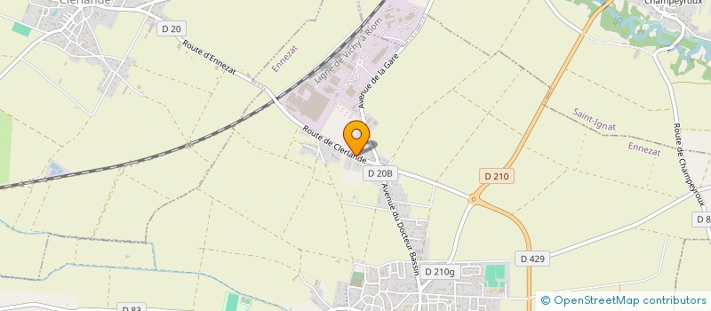 localisation de l'entreprise SCI GTT  ENNEZAT