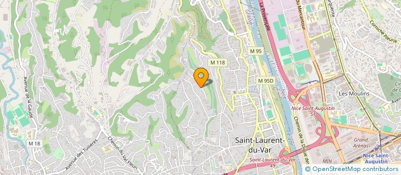 localisation de l'entreprise SCI GTV à SAINT-LAURENT-DU-VAR