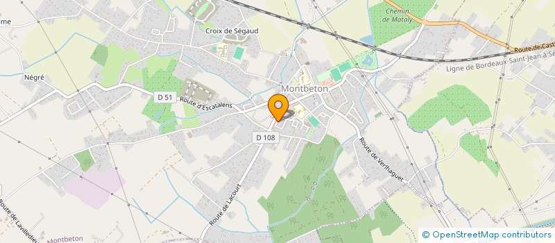 localisation de l'entreprise SCI GUALINO ST LOUIS  MONTBETON