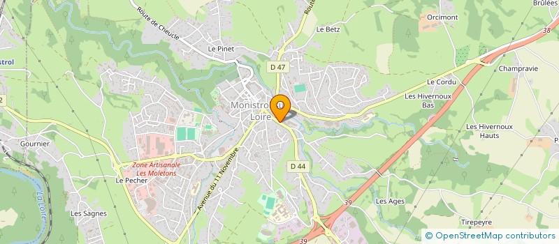 localisation de l'entreprise SCI GUALMA  MONISTROL-SUR-LOIRE