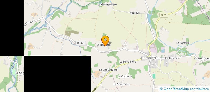 localisation de l'entreprise SCI GUAN à DOMPIERRE