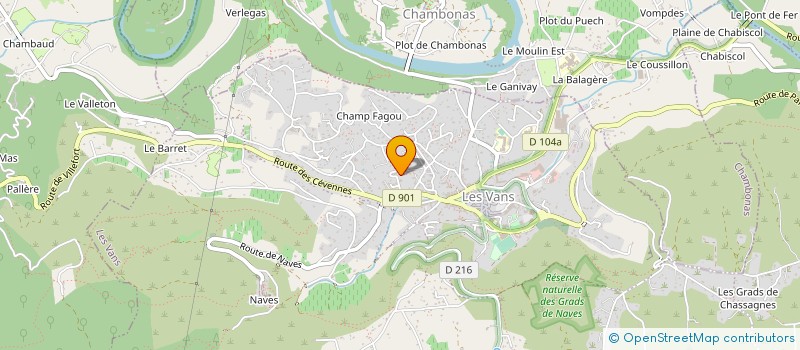 localisation de l'entreprise SCI GUANA  LES ASSIONS