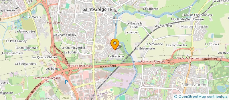 localisation de l'entreprise SCI GUANAM  SAINT-GREGOIRE