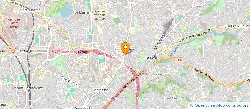 localisation de l'entreprise SCI GUANE à MARSEILLE