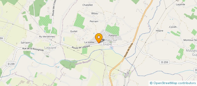 localisation de l'entreprise SCI GUANPA  CASTELNAU-SUR-GUPIE