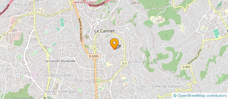 localisation de l'entreprise SCI GUASMAELI à LE CANNET