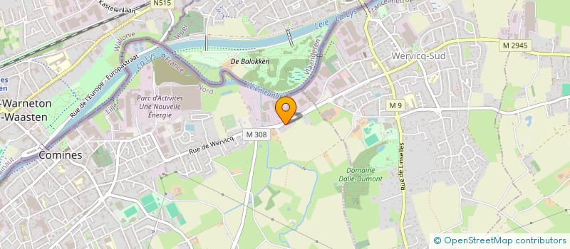 localisation de l'entreprise SCI GUAX  COMINES