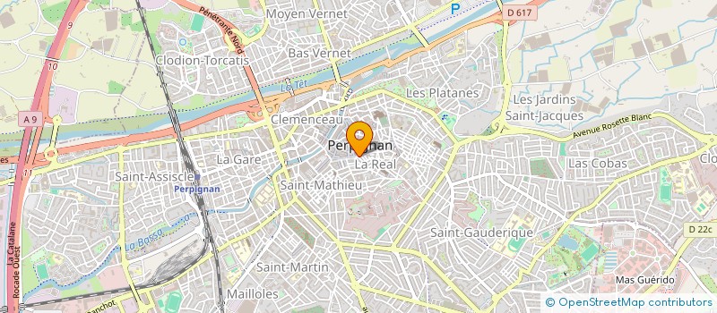 localisation de l'entreprise SCI GUBBINI-ALVAREZ  PERPIGNAN
