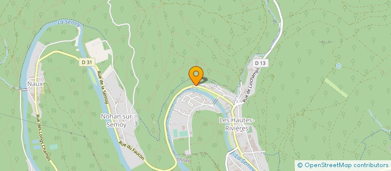 localisation de l'entreprise SCI GUE D'ARDENNE  LES HAUTES-RIVIERES