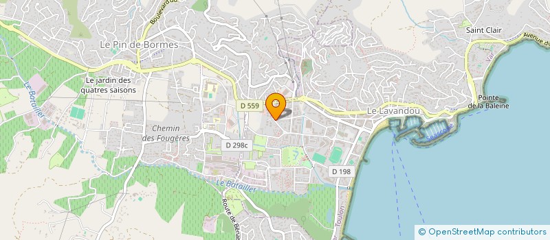 localisation de l'entreprise SCI GUECAV à LE LAVANDOU