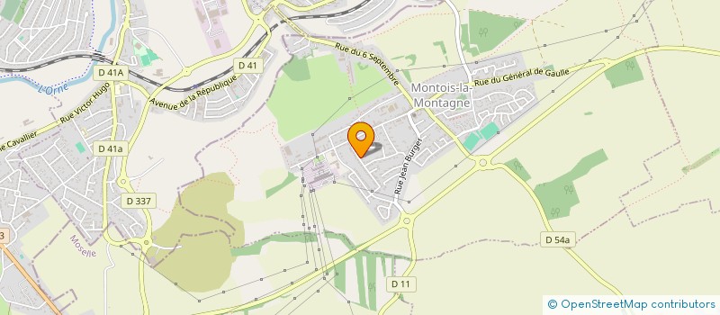 localisation de l'entreprise SCI GUECKO  MONTOIS-LA-MONTAGNE