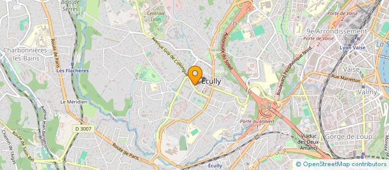 localisation de l'entreprise SCI GUEDAMI  ECULLY