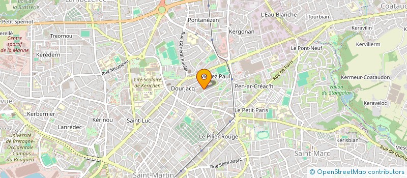 localisation de l'entreprise SCI GUEDES  BREST