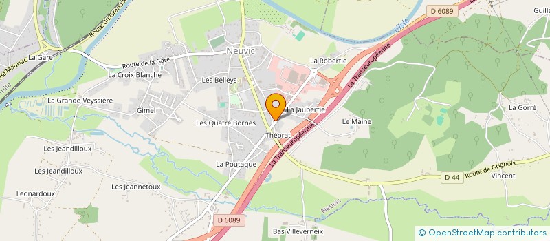 localisation de l'entreprise SCI GUEDES  NEUVIC