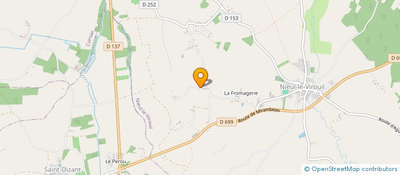 localisation de l'entreprise SCI GUEDON  NIEUL-LE-VIROUIL