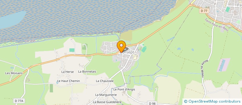 localisation de l'entreprise SCI GUEDON - JOUANNIC  CORSEPT