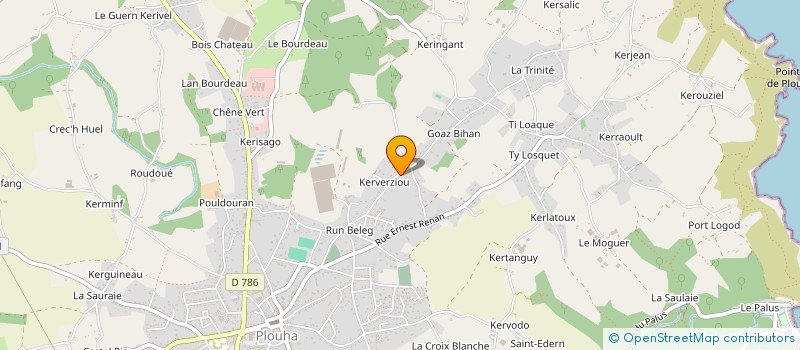 localisation de l'entreprise SCI GUEGAN DAGORN  PLOUHA