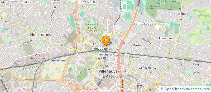 localisation de l'entreprise SCI GUEGNAUD à VILLENEUVE-D'ASCQ