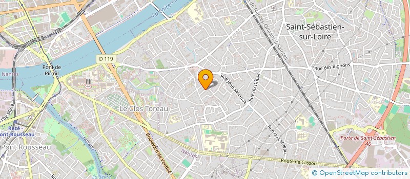 localisation de l'entreprise SCI GUEGUEN ET CIE à SAINT-SEBASTIEN-SUR-LOIRE