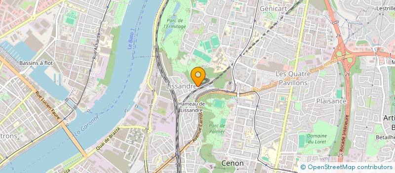 localisation de l'entreprise SCI GUEGUEN ET FILS  LORMONT