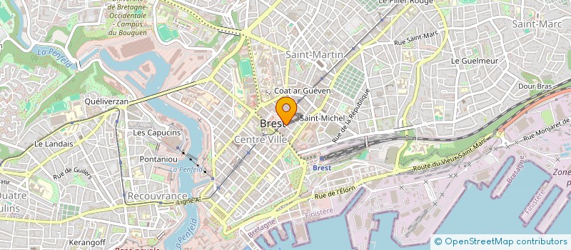 localisation de l'entreprise SCI GUEGUEN SALAUN  BREST